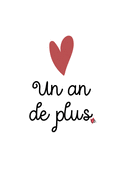 Un an de plus, plein d'amour et de joie
